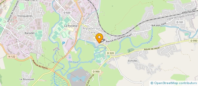 localisation de l'entreprise MADAME PATRICIA CHASTANG à ARPAJON-SUR-CERE