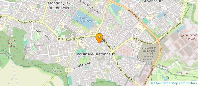 localisation de l'entreprise MADAME PATRICIA CHENAIS  VOISINS-LE-BRETONNEUX