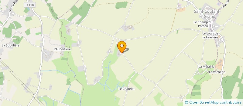 localisation de l'entreprise MADAME PATRICIA CHEVALIER  SAINT-COUTANT-LE-GRAND