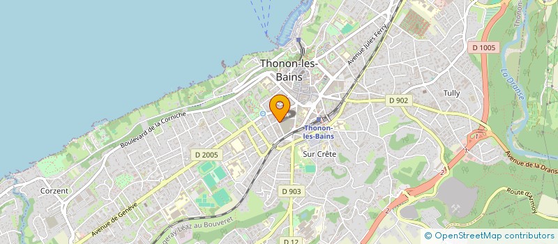 localisation de l'entreprise MADAME PATRICIA CHEVALLAY à THONON-LES-BAINS