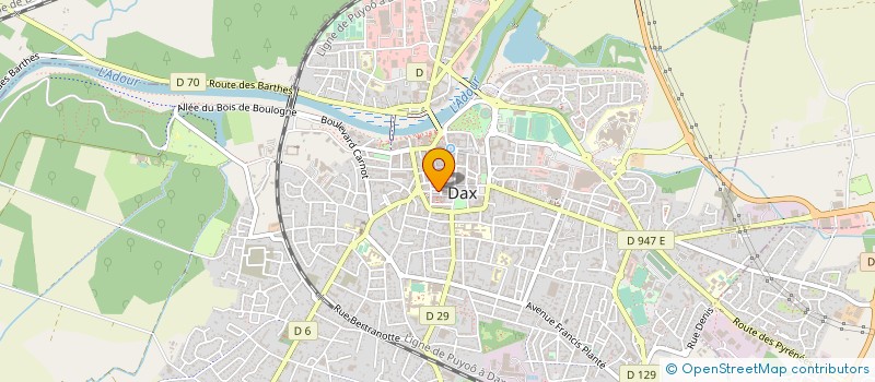 localisation de l'entreprise MADAME PATRICIA CHIQUIRIN à DAX