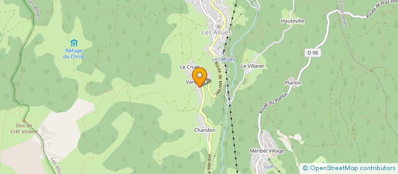 localisation de l'entreprise MADAME PATRICIA CHOFFEL  LES ALLUES