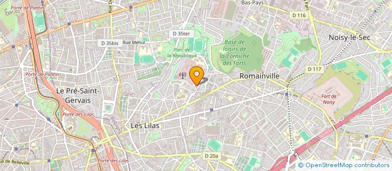 localisation de l'entreprise MADAME PATRICIA CHOURAQUI à LES LILAS