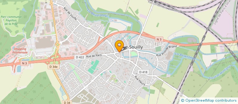 localisation de l'entreprise MADAME PATRICIA CHRETIEN  CLAYE-SOUILLY