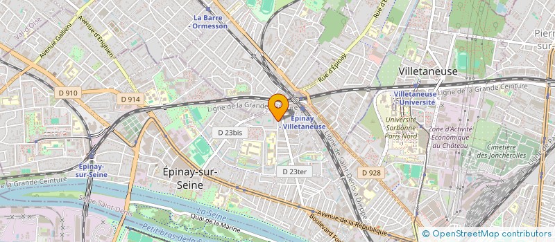 localisation de l'entreprise MADAME PATRICIA CHYLINDE KITELEMONO  EPINAY-SUR-SEINE