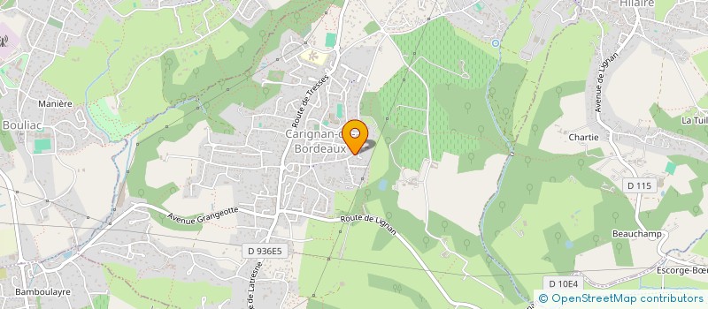 localisation de l'entreprise MADAME PATRICIA CLAUDIO  CARIGNAN-DE-BORDEAUX