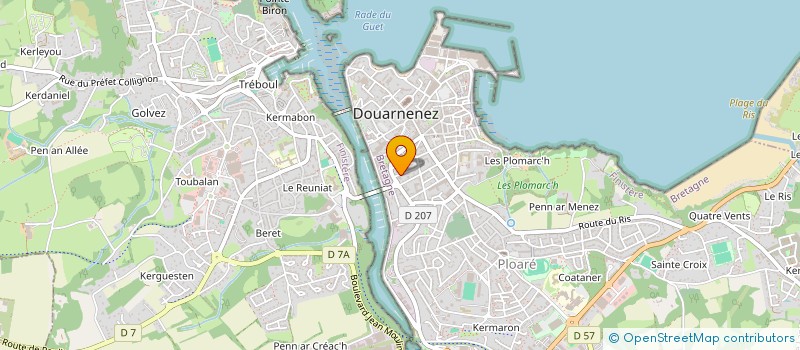 localisation de l'entreprise MADAME PATRICIA CLEAC H à DOUARNENEZ