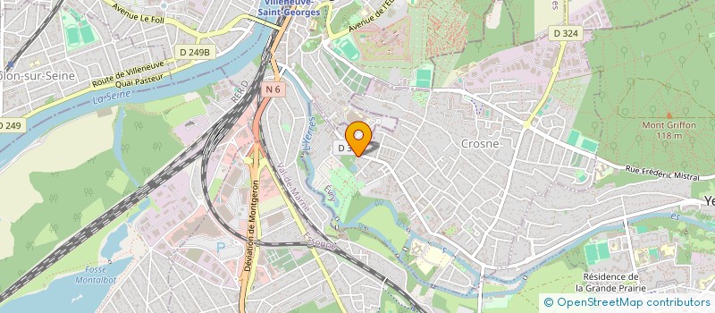 localisation de l'entreprise MADAME PATRICIA CLEMENT  CROSNE