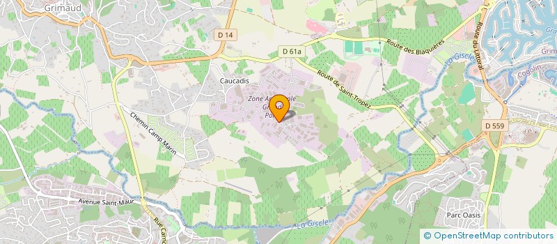 localisation de l'entreprise MADAME PATRICIA COMASTRI à GRIMAUD
