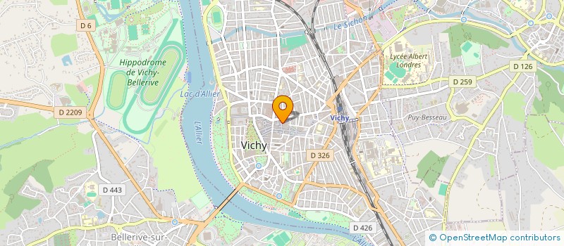 localisation de l'entreprise MADAME PATRICIA COQUELUT à VICHY