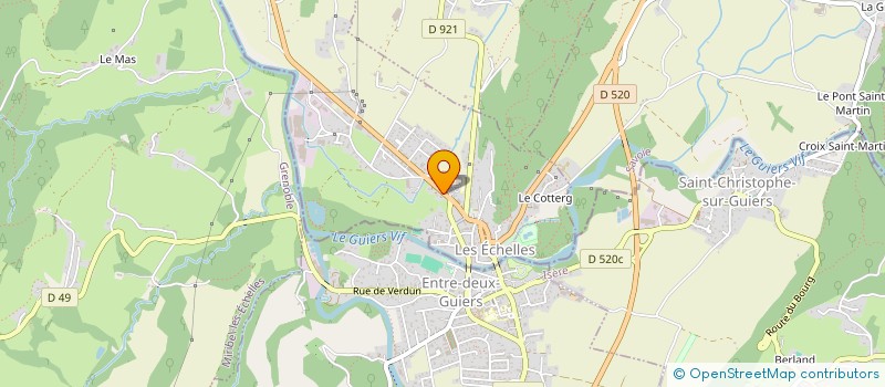 localisation de l'entreprise MADAME PATRICIA COSQUER  LES ECHELLES