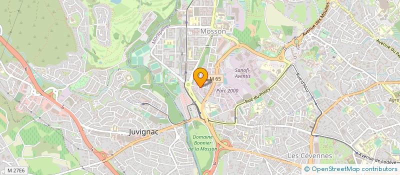 localisation de l'entreprise MADAME PATRICIA COSSU à MONTPELLIER