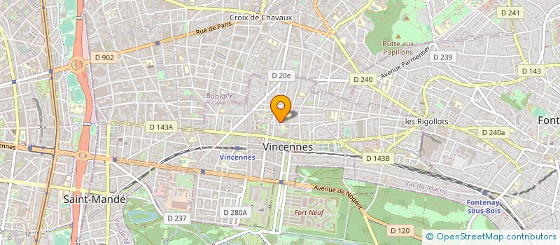 localisation de l'entreprise MADAME PATRICIA COULOMB à VINCENNES