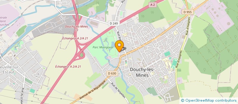 localisation de l'entreprise MADAME PATRICIA COUPPEY à DOUCHY-LES-MINES