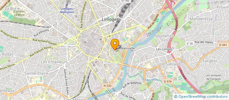 localisation de l'entreprise MADAME PATRICIA COUPRIE à LIMOGES