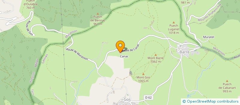 localisation de l'entreprise MADAME PATRICIA COURALLET à BARRE