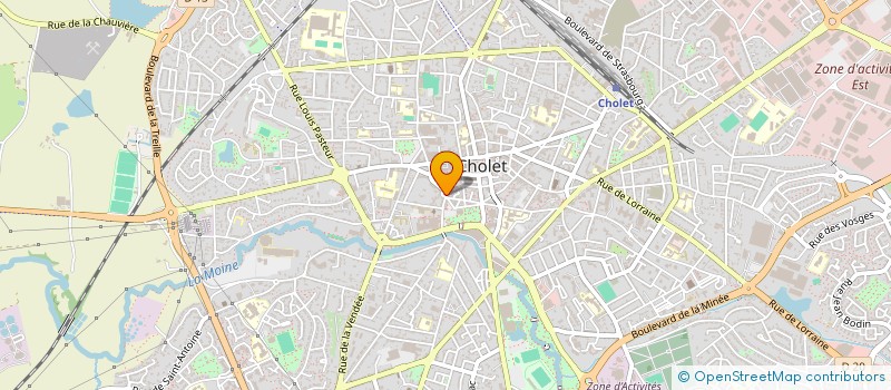 localisation de l'entreprise MADAME PATRICIA COURGEON à CHOLET