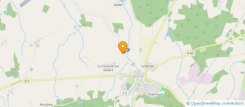 localisation de l'entreprise MADAME PATRICIA COURIVAUD à BLOND