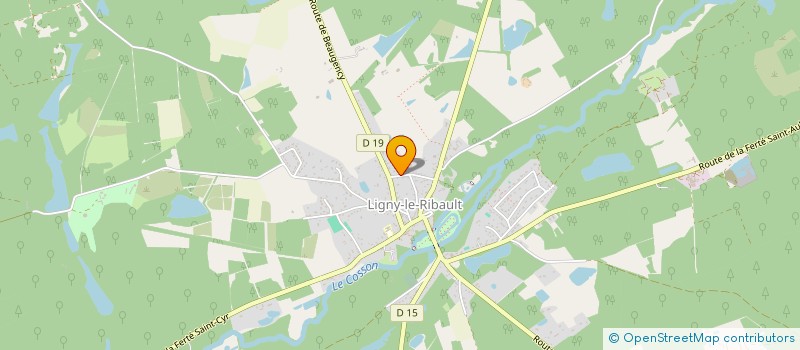 localisation de l'entreprise MADAME PATRICIA COURTEMANCHE à LIGNY-LE-RIBAULT