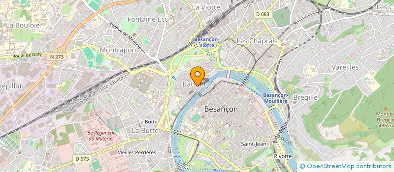 localisation de l'entreprise MADAME PATRICIA COURVOISIER  BESANCON