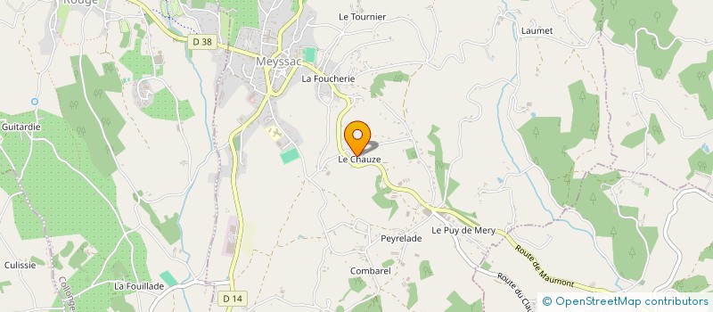 localisation de l'entreprise MADAME PATRICIA COUTAREL  MEYSSAC