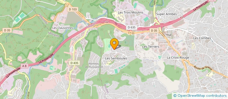 localisation de l'entreprise MADAME PATRICIA COUTELOT  ANTIBES