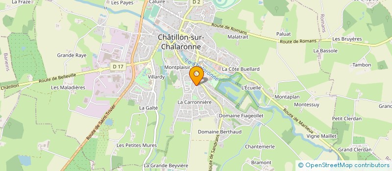 localisation de l'entreprise MADAME PATRICIA COUTY à CHATILLON-SUR-CHALARONNE