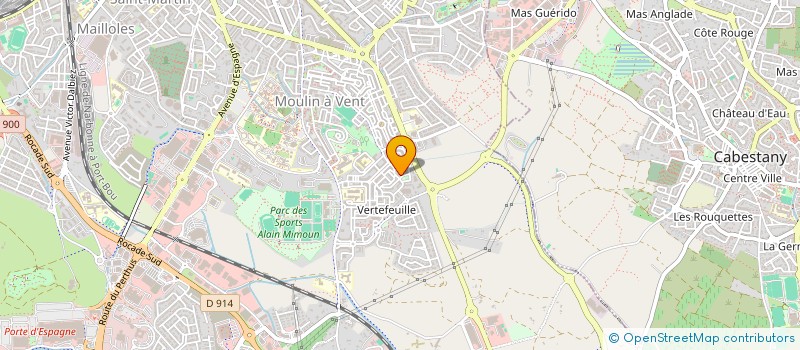 localisation de l'entreprise MADAME PATRICIA COUVERT  PERPIGNAN