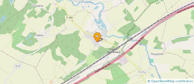 localisation de l'entreprise MADAME PATRICIA COUVREUR  TRAMERY