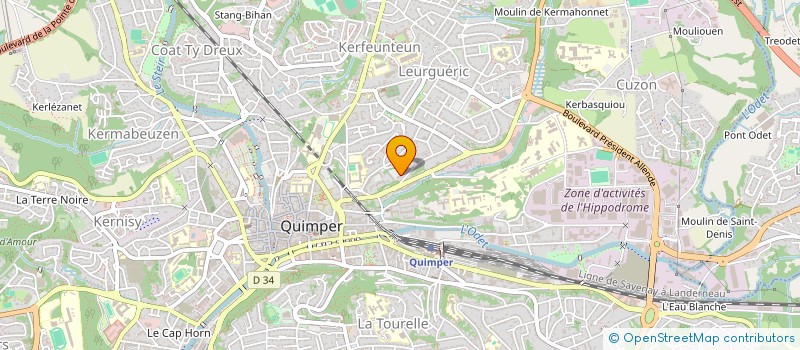 localisation de l'entreprise MADAME PATRICIA COYET à QUIMPER