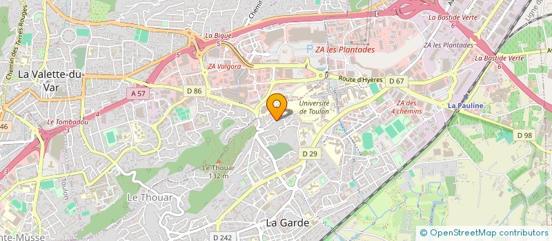 localisation de l'entreprise MADAME PATRICIA COZZONE à LA GARDE