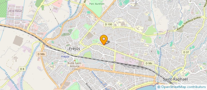 localisation de l'entreprise MADAME PATRICIA CREPEAU à FREJUS