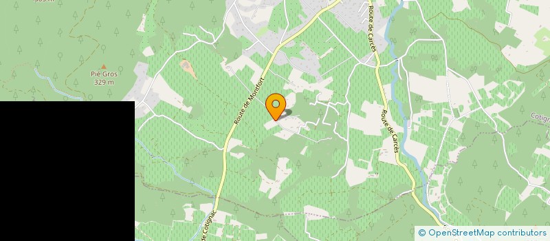 localisation de l'entreprise MADAME PATRICIA CREPIN  COTIGNAC