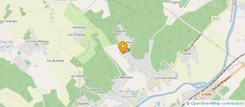 localisation de l'entreprise MADAME PATRICIA CREVET  MARSAC-SUR-L'ISLE