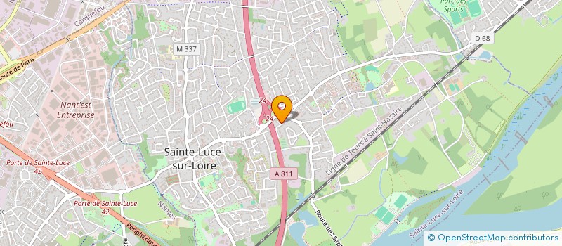 localisation de l'entreprise MADAME PATRICIA CRIQUETOT  SAINTE-LUCE-SUR-LOIRE