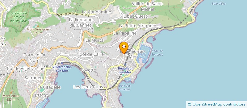 localisation de l'entreprise MADAME PATRICIA CROLBOIS  BEAULIEU-SUR-MER