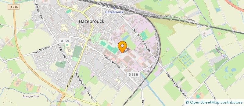 localisation de l'entreprise MADAME PATRICIA CUVELLIER à HAZEBROUCK