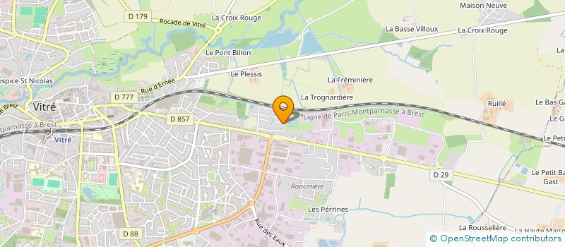 localisation de l'entreprise MADAME PATRICIA CUVIGNY  VITRE