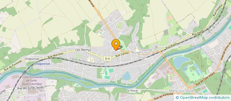 localisation de l'entreprise MADAME PATRICIA D ISOLA  AUVERS-SUR-OISE