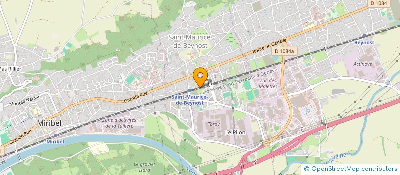 localisation de l'entreprise MADAME PATRICIA DANINO à SAINT-MAURICE-DE-BEYNOST