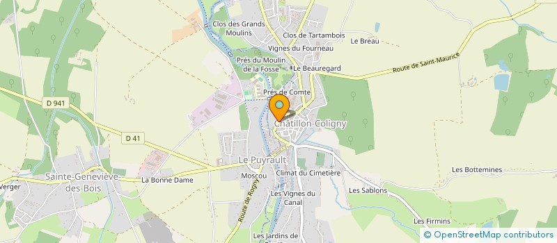 localisation de l'entreprise MADAME PATRICIA DARDONVILLE à CHATILLON-COLIGNY