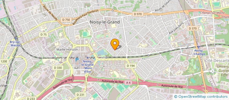 localisation de l'entreprise MADAME PATRICIA DE SINZOGAN  NOISY-LE-GRAND