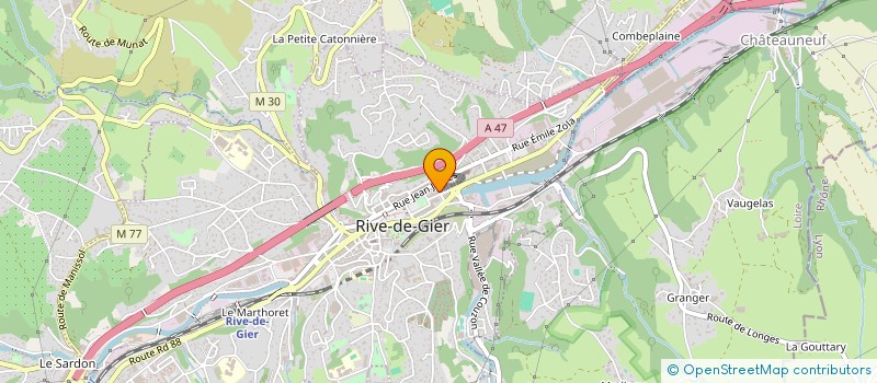 localisation de l'entreprise MADAME PATRICIA DEBARD  RIVE-DE-GIER