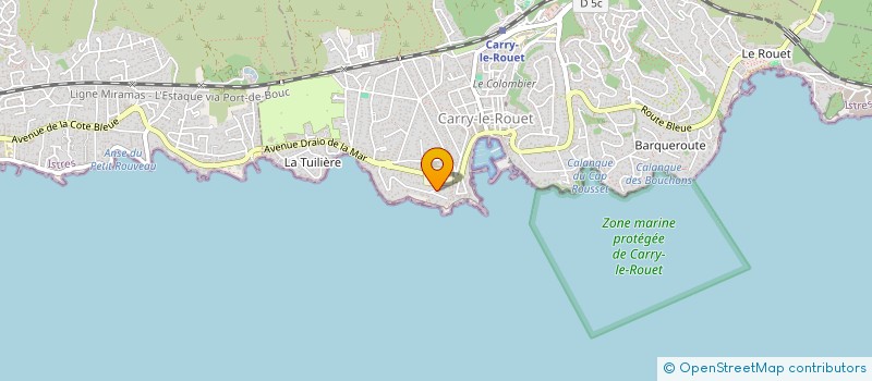 localisation de l'entreprise MADAME PATRICIA DEBRENNE  CARRY-LE-ROUET