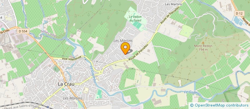 localisation de l'entreprise MADAME PATRICIA DEGIOANNI  LA CRAU