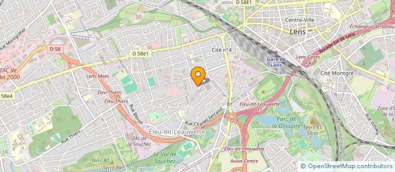 localisation de l'entreprise MADAME PATRICIA DEHERSEMAEKER  LENS