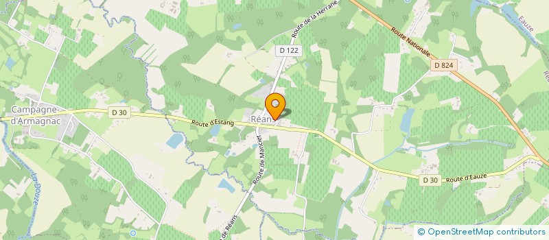 localisation de l'entreprise MADAME PATRICIA DELABRIERE  REANS