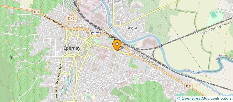 localisation de l'entreprise MADAME PATRICIA DELACRE  EPERNAY