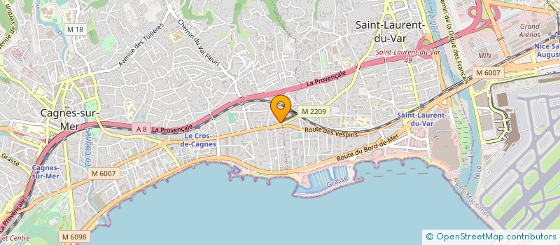 localisation de l'entreprise MADAME PATRICIA DELCHET à CAGNES-SUR-MER