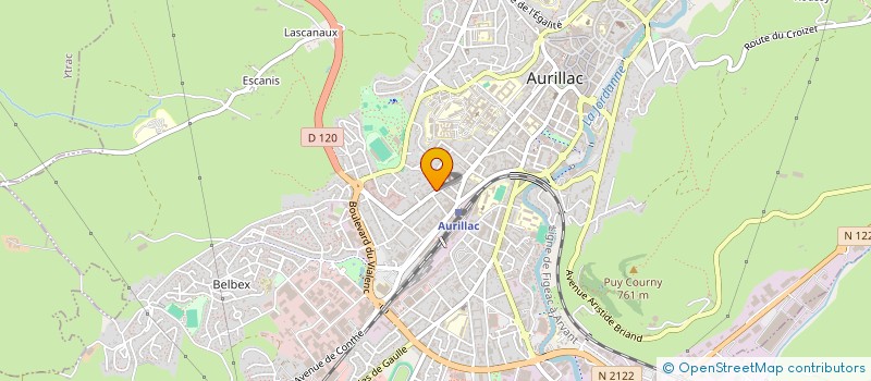 localisation de l'entreprise MADAME PATRICIA DELPUECH à AURILLAC